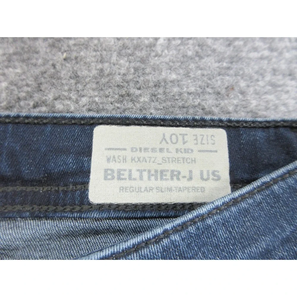 Diesel Kid Jeans Kids 10 Blue Belther-J US‎ Regular Slim Tapered Stretch Denim